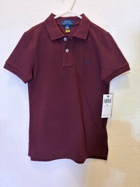 Polo Ralph Lauren Burgundy Short Sleeve Polo